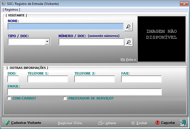 Controle de visitantes
